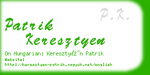 patrik keresztyen business card